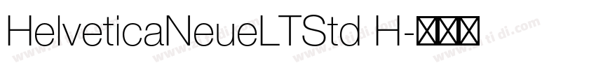 HelveticaNeueLTStd H字体转换